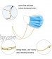 Fiasaso 10Pcs Face Mask Lanyards for Women Teen Egirls Anti-Lost Face Mask Holder Gold Hanging Chain Link Necklace Eyeglass Chains Set Colorful Bead Lanyard for Face Mask Eyeglass Chains for Women