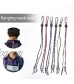 Glasses Lanyard Adjustable Length Face Mask Lanyard Straps for Head or Neck Comes with 12 universal glue fixing buckles Unisex Face Reusable for Cycling Pack of 6