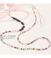 Handmade Colorful Bead Lanyard Beaded Eyeglass Sunglasses String Holder Lobster Clasp Chain Necklace Pearl Crystal Chain Around Neck to Hold Eyewear Sunglasses Reading Glasses Retainer