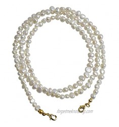 Qordelia Genuine Natural Baroque Pearl Necklace Bracelet Sunlasses Chain for Women Girls Kids