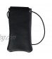 Boston Leather Solid Leather Eyeglass Case with Neck String