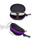 INNOLIFE Zipper Shell Sunglasses Glasses Case with Plastic Carabiner Hook