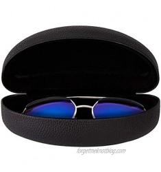Women Leather Extra Large Glasses Case for Oversized Sunglasses and Eyeglasses
