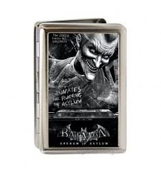 Buckle-Down Metal Wallet-Batman Arkham Asylum Joker Pose Brushed Silve