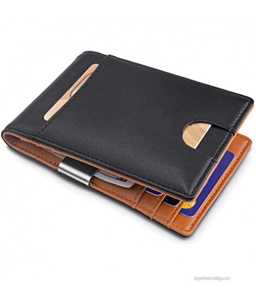 Card Holder Slim Front Pocket Wallet ID Window Card Case Wallet with RFID Blocking Card Holder Minimalist
