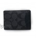 Coach Men's Magnetic Card Case Qb/Charcoal Small