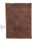 Hide & Drink Leather Front Pocket Card Holder Holds Up to 4 Cards Plus Folded Bills / Wallet / Pouch / Case / Organizer Handmade Includes 101 Year Warranty :: Bourbon Brown