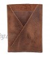 Hide & Drink Leather Front Pocket Card Holder Holds Up to 4 Cards Plus Folded Bills / Wallet / Pouch / Case / Organizer Handmade Includes 101 Year Warranty :: Bourbon Brown