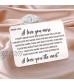 I Love You Gifts for Boyfriend Husband Him Men Wallet Card Insert for Anniversary Valentines Day Wedding Gifts for Fiance Groom from Wife Bride Her Girlfriend Mini Love Note Birthday Christmas Present