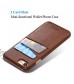 iPhone 6S Plus / 6 Plus Wallet Phone Card Holder Case Slim Leather Back Cover