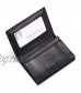 Leather Business Card Case Holder for Men with Large Compartment and ID Window (forBMW)