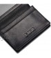 Leather Business Card Case Holder for Men with Large Compartment and ID Window (forBMW)