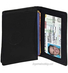 LeatherBoss 0031b Leather Bi-fold Credit Card Holder