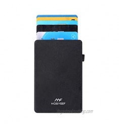 Mosiyeef Automatic RFID Credit Card Holder Aluminum Wallet Metal Card Case Pop Out Design for Men