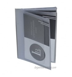 Plastic Wallet Inserts for Bifold Trifold Wallets - 6 Pages