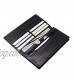 Vidlea Genuine Eel Skin Wallet Basic Long Slim Fold Wallet Credit Card Holder Coin Purse