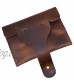 Hide & Drink Leather Card Pouch Elephant / Coins & Folded Bills / Wallet / Cable Holder / USB / SD / Change Handmade Includes 101 Year Warranty :: Bourbon Brown