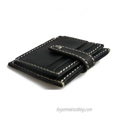 Jeereal RFID Blocking Slim Minimalist Genuine Leather Wallet Front Pocket Credit Card Case Holder Security Travel Wallet