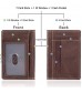 Minimalist Wallets for Men RFID Business Card Holder Retro Leather Slim Credit Card Case Front Pocket Travel Wallet