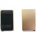 Slim Aluminum Wallet Minimalist Assorted Color Credit Card Holder With Elastic Back RFID Metal Blocking Card Wallets for Men Women (Gold)