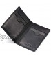 Slim Leather Credit Card Holder 4cc for Men & Women Italian Calfskin (Black)