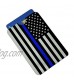 Thin Blue Line American Flag Credit Card RFID Blocker Holder Protector Wallet Purse Sleeves Set of 4