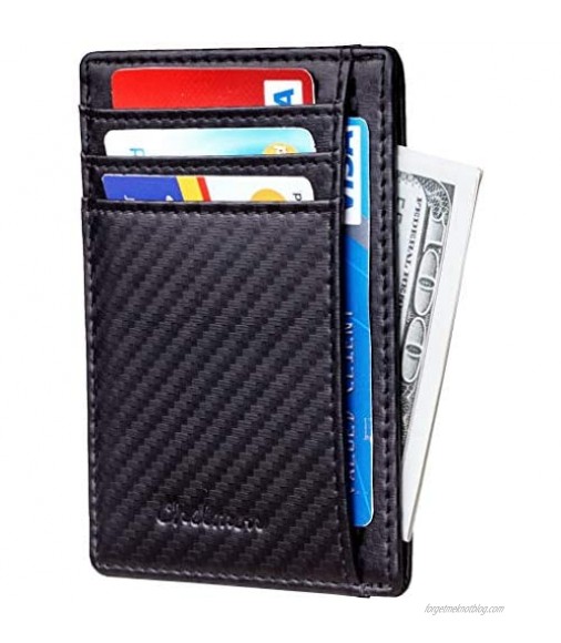 Chelmon Slim Wallet RFID Front Pocket Wallet Minimalist Secure Thin Credit Card Holder