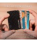 Denomad Carbon Fiber Slim Wallet - Premium Carbon Fiber Wallet For Men Secure Rfid Blocking Money Clip Wallet For Digital Nomad Sleek Minimalist Metal Wallet EVA Travel Case Pocket Multitool (Black Carbon fiber)
