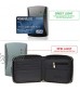 GOIACII Men Wallet Genuine Leather RFID Blocking Bifold Wallet with ID Window Zip Coin Pocket