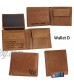 Personalized Engraved Wallet Custom Photo Leather Wallet for Men Perfect Gifts for Husband Dad Son BF Groomsmen