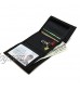RFID Trifold Canvas Outdoor Sports Wallet for Kids - Front Pocket Wallet with Magic Sticker