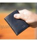 Slim RFID Blocking Trifold Wallet for Men - Genuine Buffalo Leather