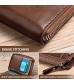 Tendaisy Reshline Men's RFID Blocking Zipper Wallet Multi Credit Card Holder Purse (Brown)