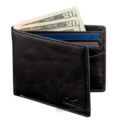Wallet for Men’s - Genuine Leather Slim Bifold RFID Blocking Packed in Stylish Gift Box