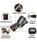 Zipper Wallet Men RFID Blocking Leather Bifold Wallets For Men - Flap ID Window Zip Coin Pocket Mens Zipper Wallets - Big Capacity Credit Card Travel Wallet