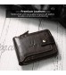 Zipper Wallet Men RFID Blocking Leather Bifold Wallets For Men - Flap ID Window Zip Coin Pocket Mens Zipper Wallets - Big Capacity Credit Card Travel Wallet