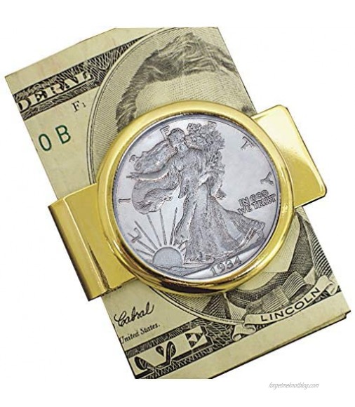American Coin Treasures Walking Liberty Silver Half Dollar Coin Money Clip