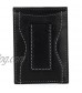 Personalized Men's Black Leather Magnetic Money Clip & Card Case Wallet Custom Engraved Free - Ships from USA