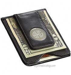 Personalized Money Clip and Credit Card Holder Case for Men - Engraved Minimalist Wallet with Initials  Custom for Groom  Husband