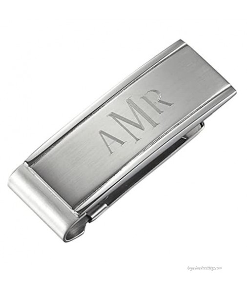 Personalized Stainless Steel Money Clip with Free Engraving