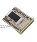 Personalized Visol Viscount Stainless Steel and Matte Black Triple Fold Money Clip with Free Laser Engraving