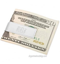 Things Remembered Personalized Sterling Silver Money Clip with Border with Engraving Included