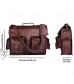 16 Inch Vintage Handmade Leather Messenger Bag for Laptop Briefcase Best Computer Satchel School Office Bag - Genuine Buff Leather