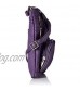 AFONiE Fashion Geneva Genuine Leather Crossbody Handbag Purple