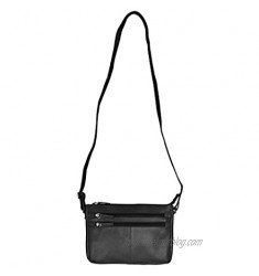 Canyon Outback Canyon Outback Leather Zion Canyon Leather Crossbody Bag Cross Body Bag  Black