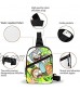 Cartoon Rick And Morty Crossbody Bag Fashion One-Shoulder Backpack Anime-Themed Backpack Unisex Multifunctional Crossbody Bag Hiking