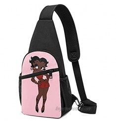 Chest Bag Betty Boop Sling Bag Shoulder Backpack Cross Body Trave
