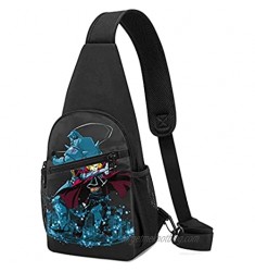 Chest Bag Fullmetal Alchemist Brothers Blue Sling Bag Shoulder Backpack Cross Body Trave
