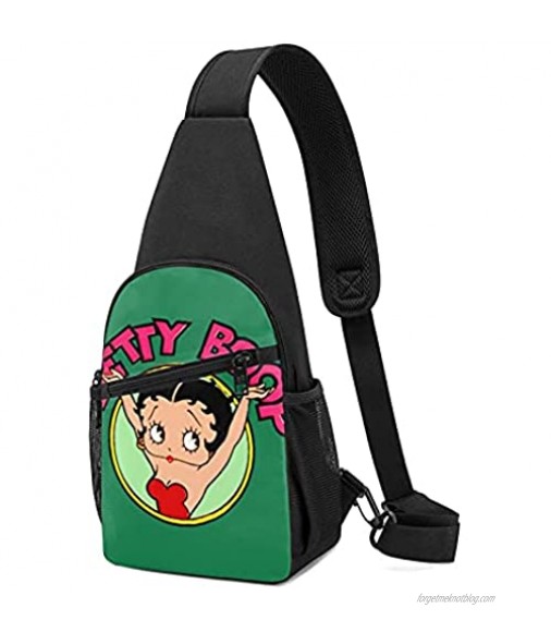 Chest Bag Sexxy Betty Boop Sling Bag Shoulder Backpack Cross Body Trave