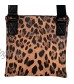 Dolce & Gabbana Leopard Print Leather Adjustable Strap Men's Crossbody Bag